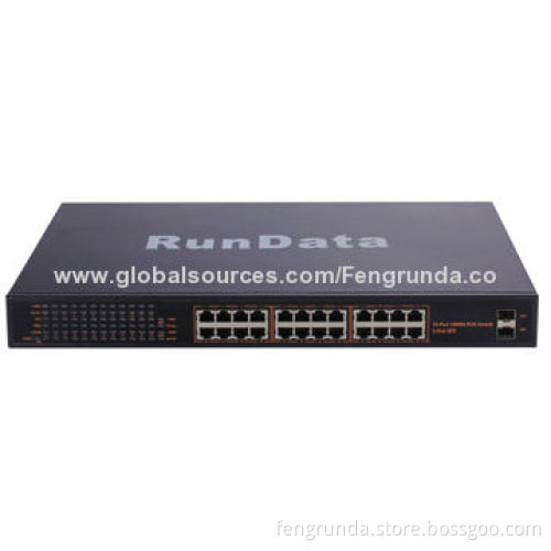 Full Gigabit 24-port Fast Power-over Ethernet Switch, CE, FCC, RoHS CertifiedNew
